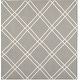 preview thumbnail 36 of 70, SAFAVIEH Handmade Flatweave Dhurries Tara Moroccan Wool Rug 6' Square - Grey/Ivory