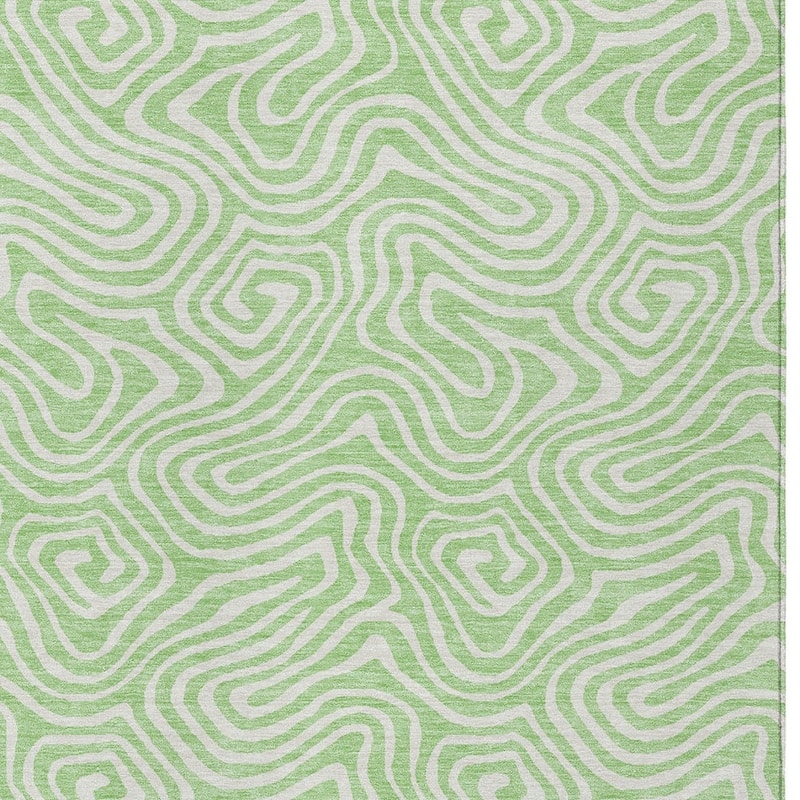 HomeRoots Abstract Transitional Rectangle Outdoor Rug