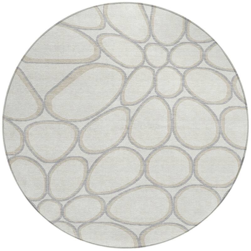 HomeRoots Abstract Transitional Rectangle Outdoor Rug