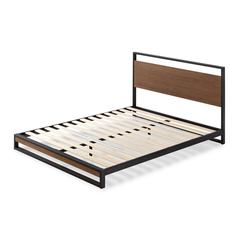 Priage by ZINUS Bamboo and Metal Platform Bed Frame