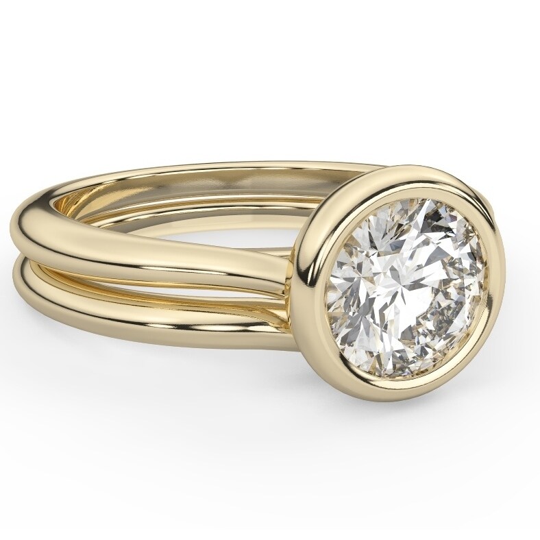 Details about 7MM Near White Round Moissanite Bezel Set Solitaire Ring 14K White Gold Finish Details about 7MM Near White Round Moissanite Bezel Set Solitaire Ring 14K White Gold Finish