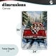 preview thumbnail 14 of 12, Stupell Christmas Truck Pups Trio Canvas Wall Art Design By Petal Prints Design