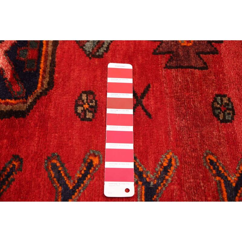 ECARPETGALLERY Hand-knotted Andelz Red Wool Rug - 3'10 x 6'3