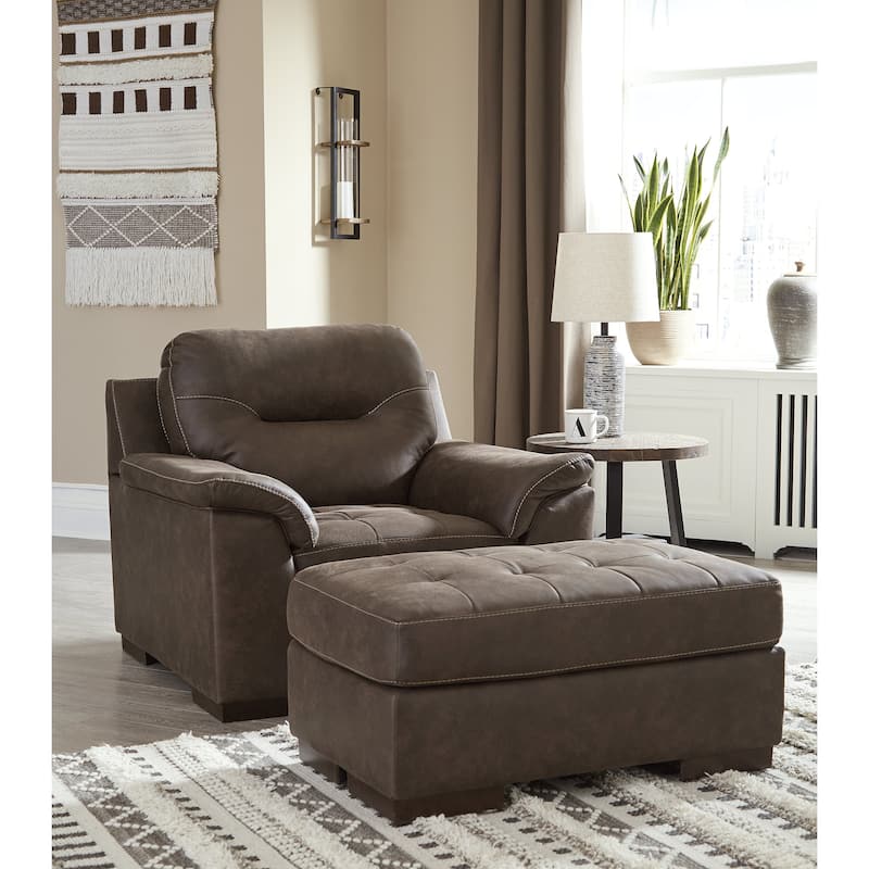 Signature Design by Ashley Maderla Brown 2-Piece Upholstery Package - 44" W x 40" D x 38" H