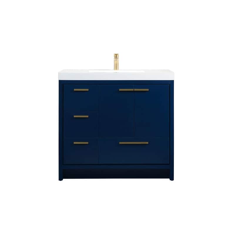 Elegant Lighting VF46036M Wyatt 36" Free Standing Single Basin Vanity