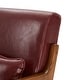 preview thumbnail 38 of 107, Glitzhome Set of 2 30.75"H Mid-Century Modern PU Leather Accent Armchairs with Rubberwood Frame - 25.75"L x 33.75"W x 30.75"H