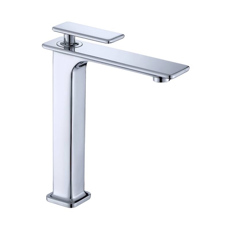 Topcraft 6/12in Single Handle Single Hole Bathroom Faucet Bathroom Vessel Faucet - 12 in.H - Chrome