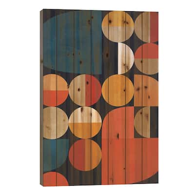 Mid Century Modern II Print On Wood by Ana Rut Bré - Multi-Color