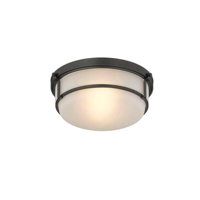 Millennium Lighting Arlson 2 Light Flush mount with Frosted Glass Shades