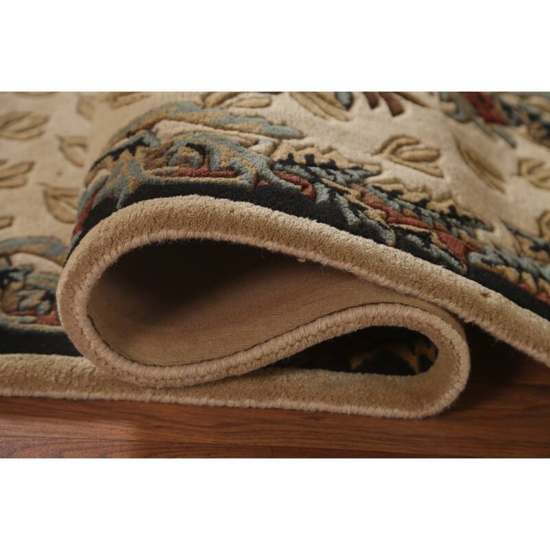 Animal Pictorial Aubusson Indian Area Rug Hand-Tufted Wool Carpet - 5'0" x 8'0"