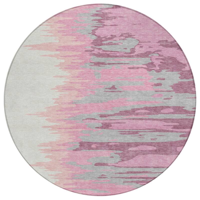 HomeRoots Abstract Transitional Rectangle Outdoor Rug