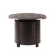 preview thumbnail 17 of 29, Round 34 in. x 34 in. Aluminum Propane Fire Pit Table with Glass Beads, Two Covers, Lid, 37,000 BTUs