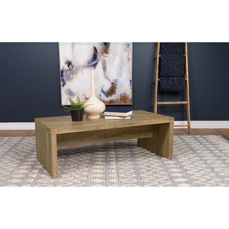 Lynette Rectangular Engineered Wood Coffee Table Mango