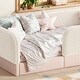 preview thumbnail 5 of 124, Twin/Full/Queen Teddy Fleece Floor Bed with Upholstered Safety Rails and Pocket