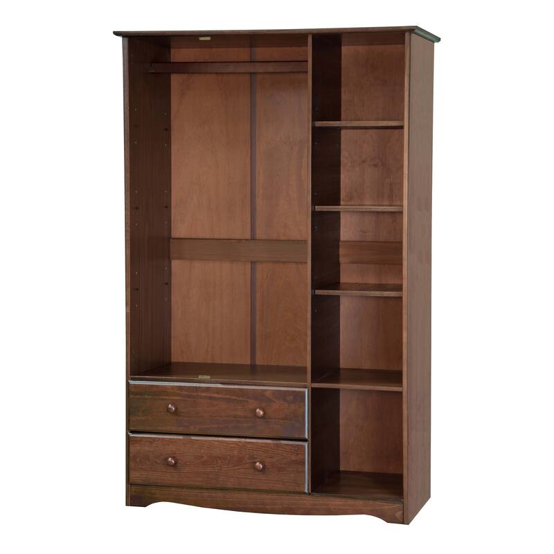 Palace Imports 100% Solid Wood Grand Wardrobe Armoire