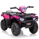 preview thumbnail 13 of 22, 12V Kids Ride on ATV, Battery-Operated Car for Toddlers, High/Low Variable Speed Ride on Electric Vehicle Pink