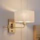 preview thumbnail 1 of 5, Luxury Transitional Wall Sconce, 11.75"H x 10"W, with Traditional Style, Olde Brass, BWP4131 by Urban Ambiance - 11.75 11.75 - Gold