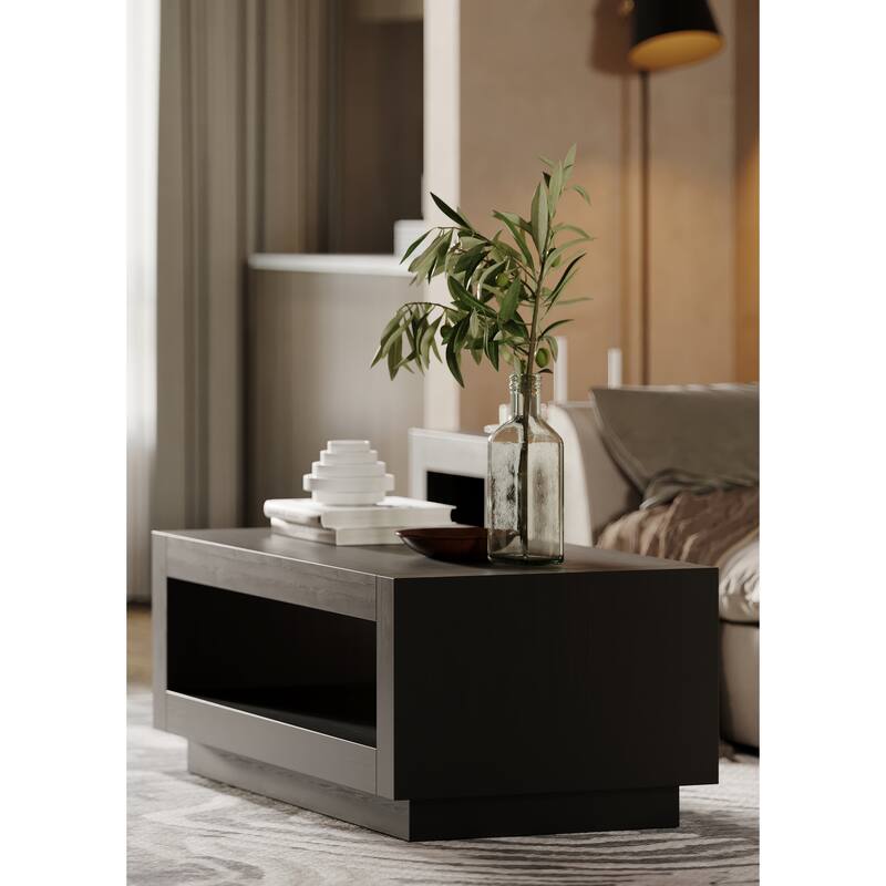 Maven Lane Artemis Contemporary Wooden Coffee Table - Black