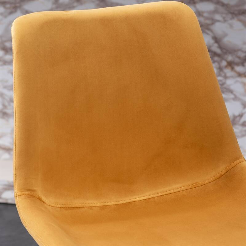 Modern Velvet 26.50 Counter Height Stool, Set of 2