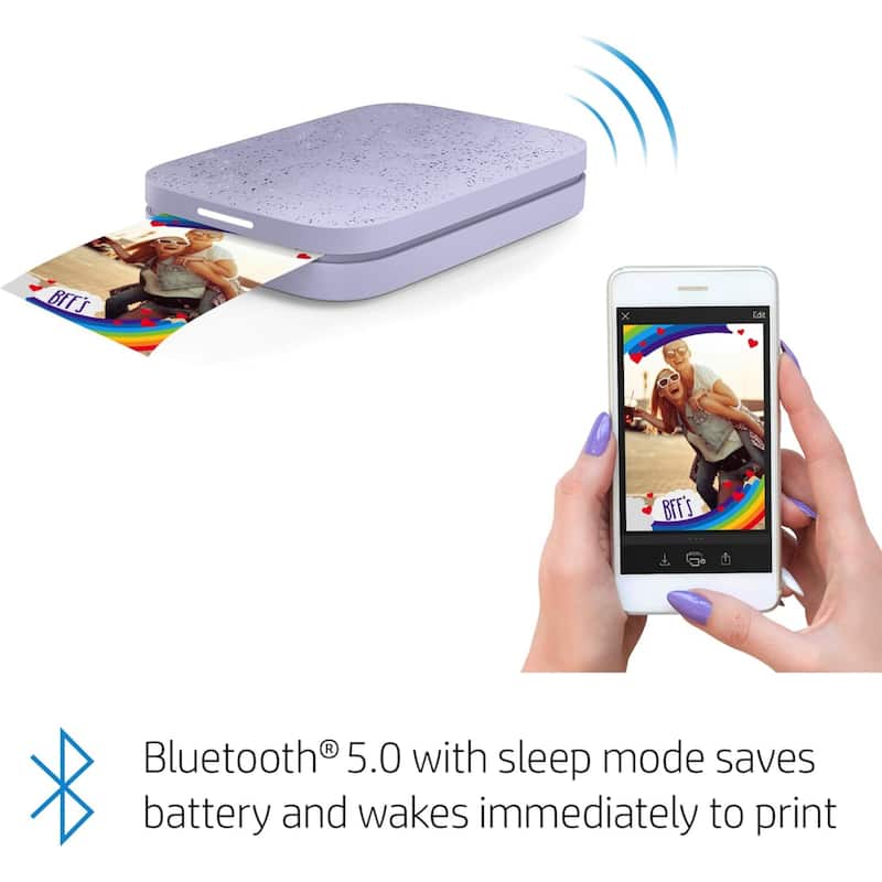 HP Sprocket Portable Instant Photo Printer, Prints From iOS or Android Devices
