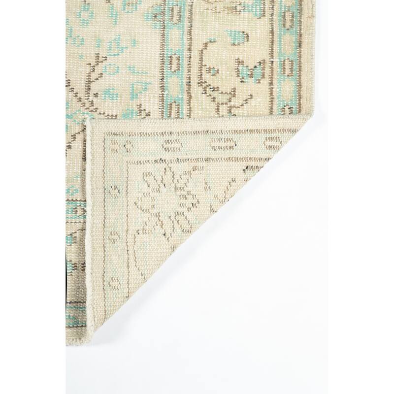 Momeni Heirlooms Vintage Overdye Hand Knotted Wool Beige Area Rug - 5'11" X 9'5"