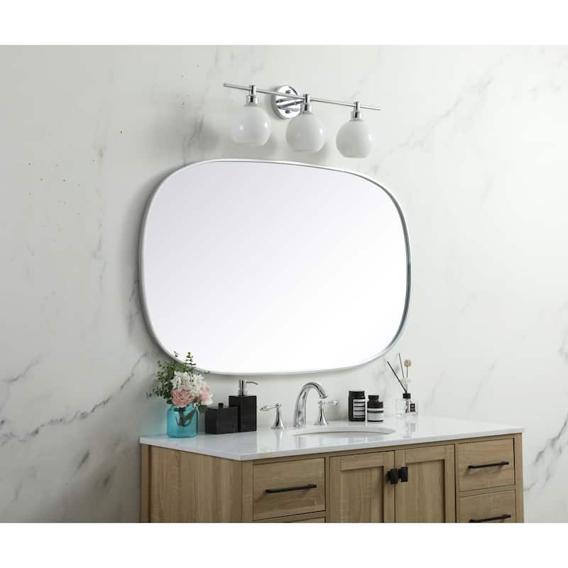 Elegant Lighting MR2B3048 Brynn 30" W x 48" H Oval Framed Bathroom