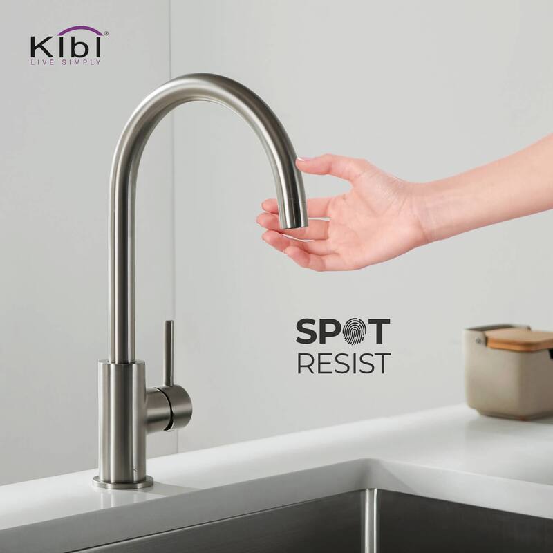 Lead Free Solid Brass High Arc Single Level Bar Prep Kitchen Faucet with Single Handle