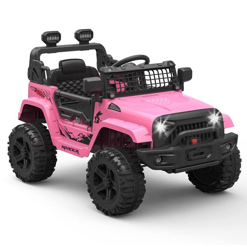 12V Kids Electric Vehicles Ride On Truck Car w/Parent Remote Control - Pink