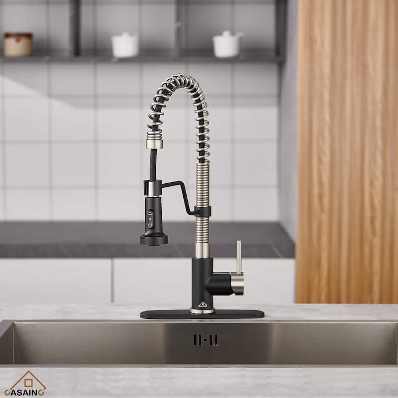 Single Handle Pull-Down Sprayer Kitchen Faucet
