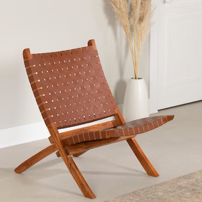 South Shore Balka Woven Leather Lounge Chair