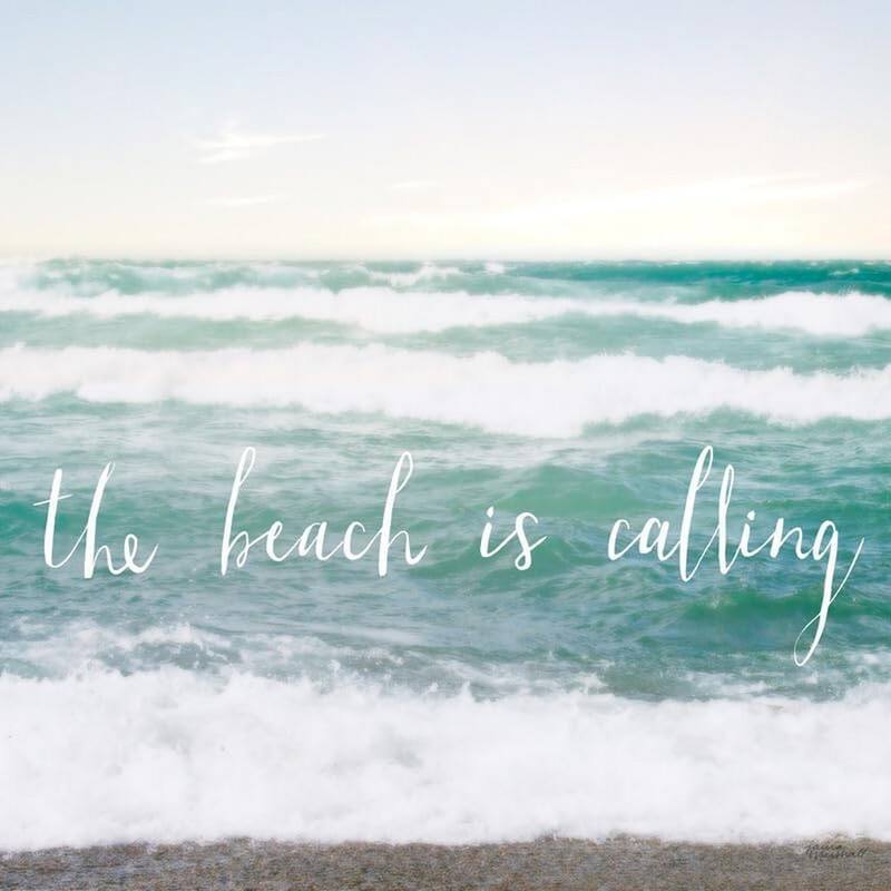 The Beach is Calling Art Poster - Print On Demand