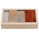 preview thumbnail 45 of 49, Karran 34" Retrofit Undermount Large Single Bowl Quartz Farmhouse Workstation Kitchen Sink