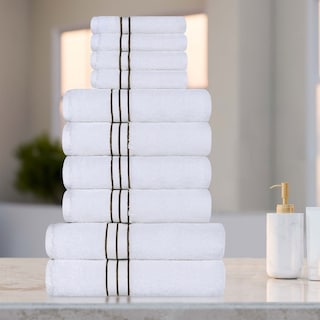Turkish Cotton 10 Piece Absorbent Heavyweight Towel Set by Superior