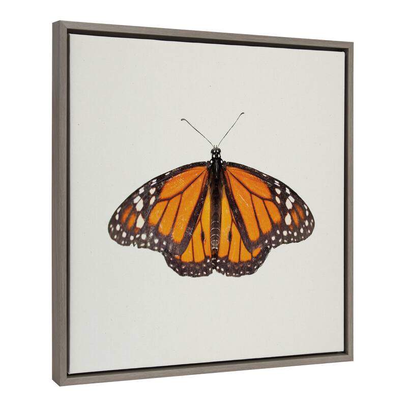 Kate and Laurel Sylvie Monarch Butterfly Canvas by Robert Cadloff