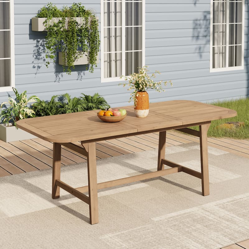 Christopher Knight Home - Lucinda Acacia Wood Outdoor Dining Set - Light Teak+1 Table