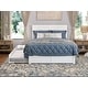 preview thumbnail 10 of 13, AFI Canyon Full Solid Wood Platform Bed with Footboard & Full Trundle in White