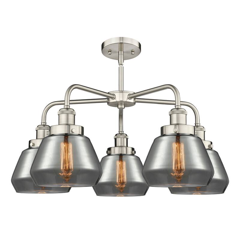 Innovations Lighting Fulton - 5 Light 25" Stem Hung Chandelier