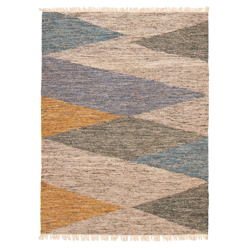 Ankara FW Grey Kilim 5'3" x 7'2" - 5'3 x 7'2 - Grey - 5'3 x 7'2
