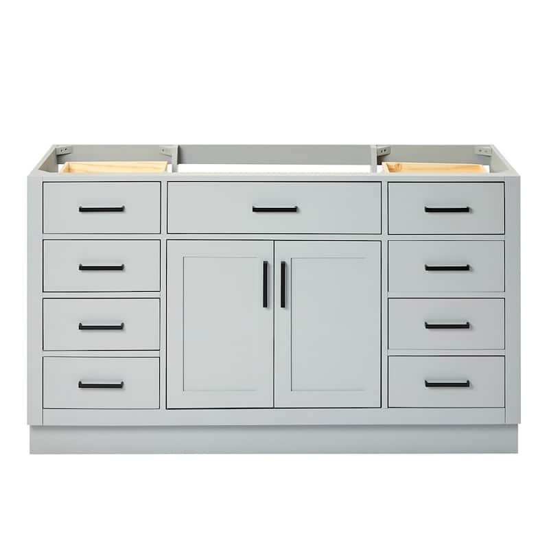 Ariel T060S-BC Hepburn 60" Single Free Standing Vanity Cabinet Only