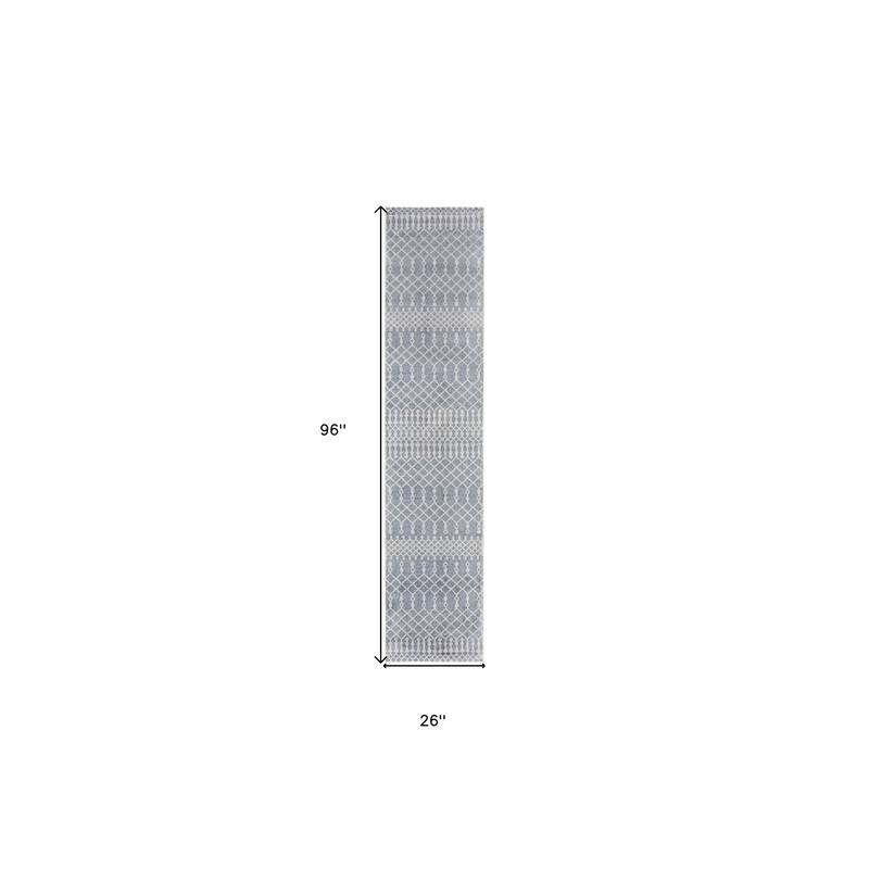 Pexep Power Loomed Low Pile Soft Area Rug By HomeRoots - 96' X '26' X '0.25