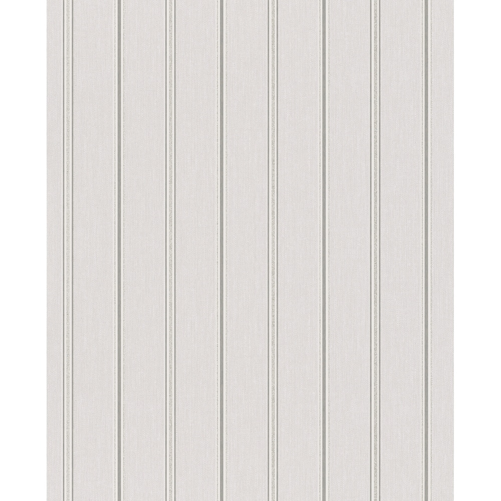 Galerie Wallcoverings Serene Collection Metallic Glitter Traditional Stripe Vinyl on Non-woven Wallpaper Roll