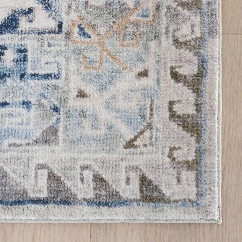 Nuloom Seraphyne Bordered Medallion Washable Rug