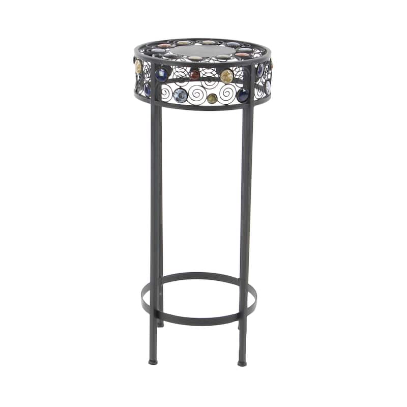 Metal Plantstand - Set of 3 Black - Roche River Decor