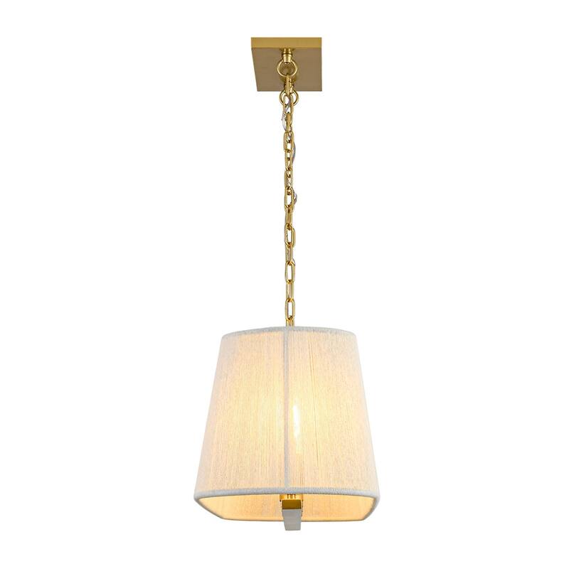 Woven Ivory String Cage 5-Light Linear Kitchen Island Chandelier