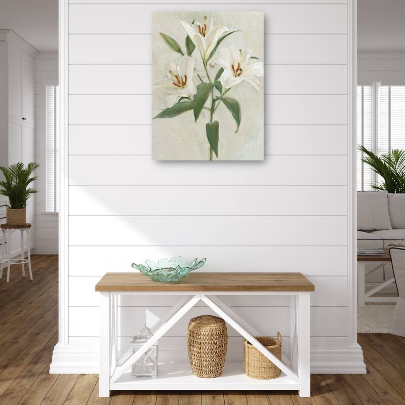 Lys Blancs II By Studio Arts Canvas Art Print