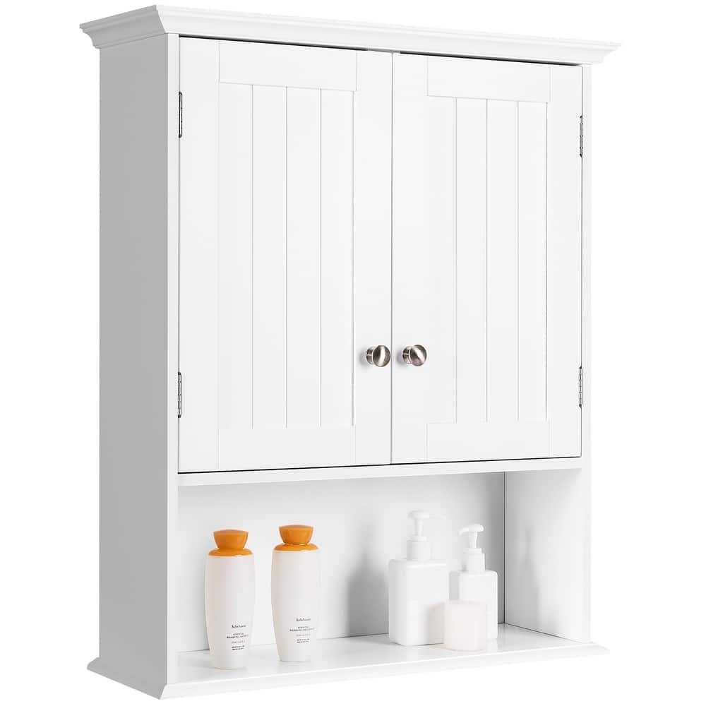 Costway Wall Mount Bathroom Cabinet Storage Organizer Medicine Cabinet