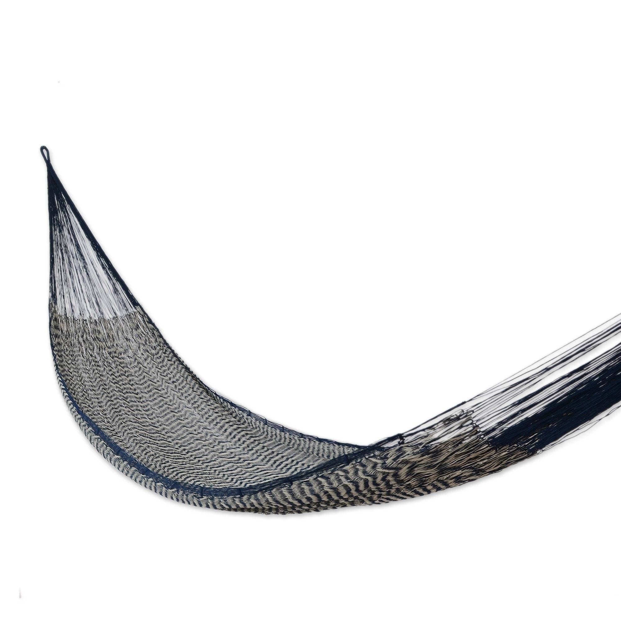 Novica NOVICA Ocean Waves Large Deluxe Hammock Option 2