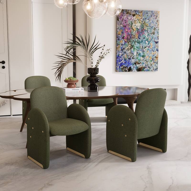 20"x19.7" Oversized Modern Dining Chair Fbaric Upholstered Dining Room Chairs