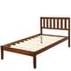 preview thumbnail 8 of 10, Twin Wood Platform Bed with Headboard and Solid Slat Support for Stable and Stylish Bedroom Setup