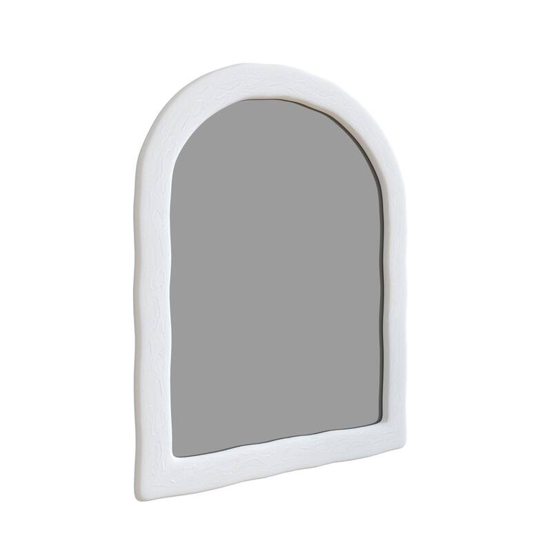 Glass Warehouse MF-PUAR-38X47 Thea 38" W x 47" H Arched Framed - White
